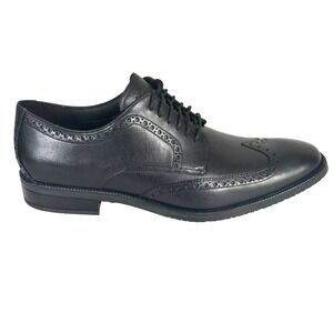 Cole Haan Modern Essentails Wingtip Oxford Dress Shoe Waterproof Mens 13M Black
